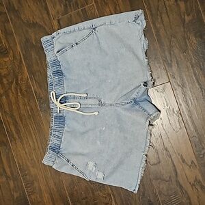 No Boundaries Light Blue Jean Shorts